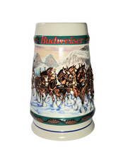 Budweiser 1993 Holiday Stein Anheuser Busch Special Delivery Holiday Clydesdale picture