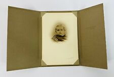 Antique Photograph #14 - Portrait Of Boy w/Fold Open Frame picture