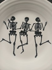Homer Laughlin  Fiesta Trio of Skeletons Luncheon Plate 10963462 picture