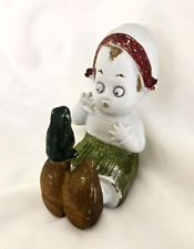 Antique bisque googly eye girl, GERMANY GES GESCH, SO CUTE SHE'S LOOKING AT FROG picture
