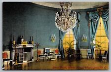 Blue Room White House Interior Washington DC Government Building VNG Postcard picture