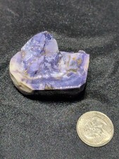 Tiffany Stone w/ Deep purples Semi polished Specimen (74 Grams) picture