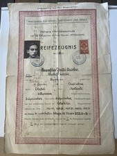  1931 German Legation Sofia Certified School Diploma Plovdiv Bulgaria Photo WW2 picture