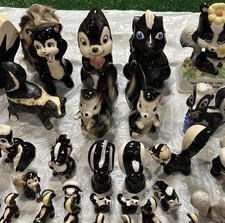 Lot of 40 Vintage Skunk Figurines Collection Made In Japan Hong Kong USA Bundle  picture