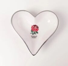 ENGLAND RUGBY ALUMINIUM HEART SHAPED DISH picture