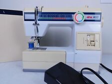 c1970 Vintage Elna 1400 Zig Zag Sewing Machine Portable Working Complete - Video picture
