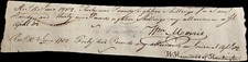 1782 Handwritten Rev War Receipts Signed by Wm Morris,Sherwood, Bayley, Oneal picture