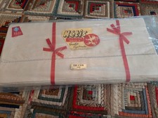 Vintage French FLEUR BLEUE Metis Linen Bed Sheet Set ~ Unused ~ 220 x 310 cm picture