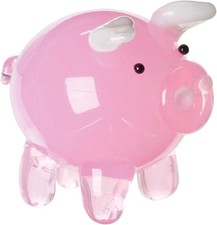 Miniature Glass Pig Figurine picture