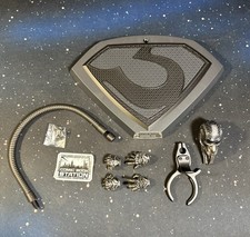 General Zod 1/6 Scale 2014 Hot Toys Man of Steel Accessories Head Hands Stand MC picture