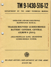164 Page TM 9-1430-516-12 GUIDED MISSILE CONTROL AN/MSW-9 ADA HAWK on Data CD picture