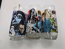 Star Wars 1977 Vintage Burger King/Coca-Cola Glasses Set Of 3 picture