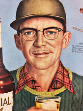 1954 Imperial Whisky Vintage Print Ad Man This is Whiskey Christmas picture