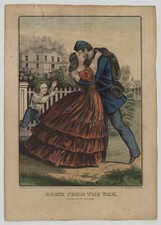 Home from the War Soldier's Return Currier & Ives 1861 Civil War Print picture