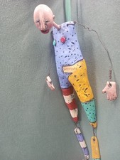 NANCY KUBALE FIGURINE NC ARTIST SIGNED FIGURINE  RARE COLLECTIBLE picture