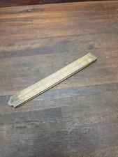 E35- Antique WINCHESTER #9566 Boxwood & Brass Folding Yardstick Rule picture