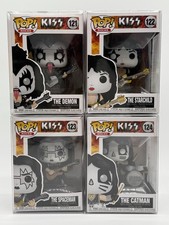 Funko Pop Rocks KISS Complete Set of 4 The Demon Starchild Spaceman Catman Boxed picture