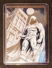 Moon Knight Rooftop Sketch – Robert Camacho Signed Art Print picture