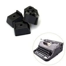 x4 New Feet for Underwood Leader Typewriter Portable w/Tabs 1930s 1940s (a) picture