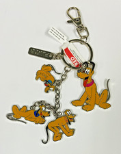 2020 Disney Parks Pluto with Charms Keychain Key Chain Disneyland WDW Brand New picture