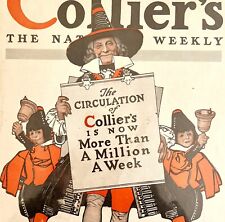Collier's WW1 Dutch Pilgrims Squawkers 1917 Lithograph Magazine Cover Art DWCC1 picture