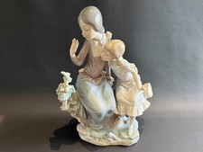 Lladro 4930 Sisters Retired Porcelain Figurine Two Girls Spain 12