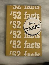 Rare 1952 ‘52 facts about TAXES #2 CIO PAC Political Action Commitee Booklet US picture