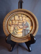 Vintage Artini Arts Judaica Wall Plaque Kotel Western Wall Rabbis Praying 7.75