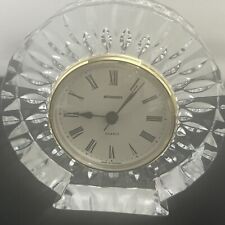 STAIGER Vintage Rare ROUND Crystal Glass ￼Clock Quartz MADE in Germany 5 Inch picture