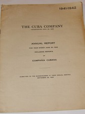 5 ANNUAL REPORTS 1941-46 ‘THE CUBA COMPANY’ INCLUDING REPORTS OF 'COMPAÑÍA CUBA' picture