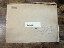 1947 WWII Era War Department Official Mail Cover Adjutant General 12x9.5 Vintage picture