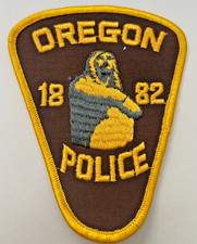 VIntage Oregon Illinois Police Cloth Patch Unused picture
