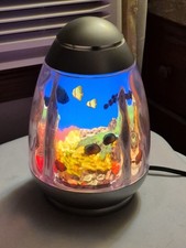 Vtg 90s Y2k Rabbit Tanaka Rotating Motion Saltwater Fish Aquarium Night Light  picture