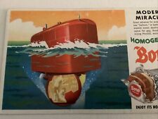 1940s BOND BREAD ADVERTISING INK BLOTTERS Submarine WW2 Military Era VINTAGE picture