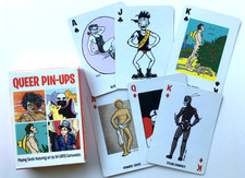 QUEER pin-up playing cards BECHDEL Vellekoop CRUSE Oaf more GAY Lesbian COMICS picture