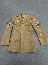 US Army Original Class A size 38R USARPAC Embarkation Master Sergeant Blouse WW2 picture