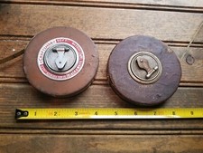VTG 3 Lufkin Tape Measure,Craftsman Soft Vintage Tape & R.W. Hinnee Toledo picture