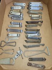 Lot of 30+ vintage beer can bottle openers Pabsts, Coors, Hamms Olympia + picture