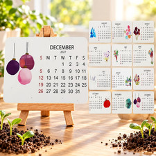 Plantable Seed Calendar 2027, Eco-Friendly Plantable Love Seed Calendar– 12-Mont picture