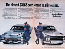1968 American Motors Association 1969 Ambassador luxury car Print Ad Life Nov 15 picture