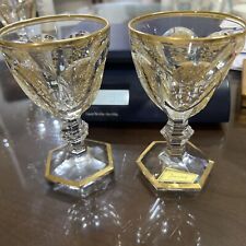 Pair Of Baccarat Empire Claret Wine Glass 25052  Signed picture