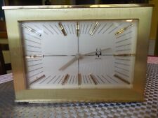 Vintage Bulova D2053-4 Accutron Brass Desktop Clock 1980 picture