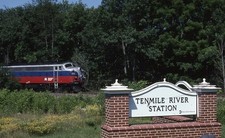 MNRR METRO NORTH Railroad Train Locomotive TENMILE RIVER NY Original Photo Slide picture