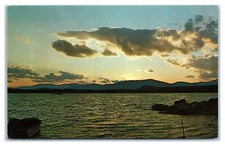 Golden Afterglow at Lovewell Lake in Fryeburg Maine Postcard picture