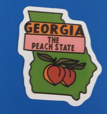 The Wonderful State Of Georgia Sticker 2.25