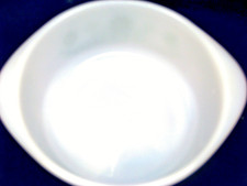 Glasbake J2600 Vtg. Round Casserole Baking Dish  1- 1/2  Qt   Green Daisy Flower picture