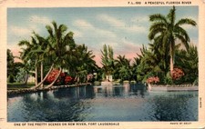 Florida, New River, Fort Lauderdale, Thomas R. West, Miami, Atlantic Postcard picture