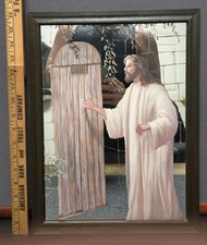 Vintage 1980s Jesus At The Door 16.25