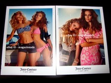 JUICY COUTURE 4-Page AD 2014 ROSIE HUNTINGTON-WHITELEY Emily DiDonato feet ankle picture