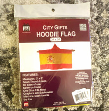 City Gifts Hoodie Spain Flag Flag Design 3 ft x 5 ft NEW NWT picture